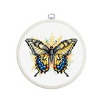 Swallowtail Butterfly Counted Cross Stitch Kit (image for) Swallowtail Butterfly Counted Cross Stitch Kit